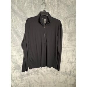 REI Co-op Mens XL Black Quarter Zip Pullover Long Sleeve UPF 50 Performance
 Top